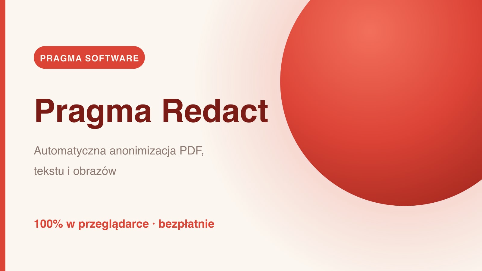 Pragma Redact - automatic masking of sensitive data in a PDF document